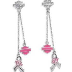 NWT Harley-Davidson Bar & Shield Charm Earrings